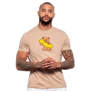 NEW EIGHT X cali bear graphic t-shirt in beige